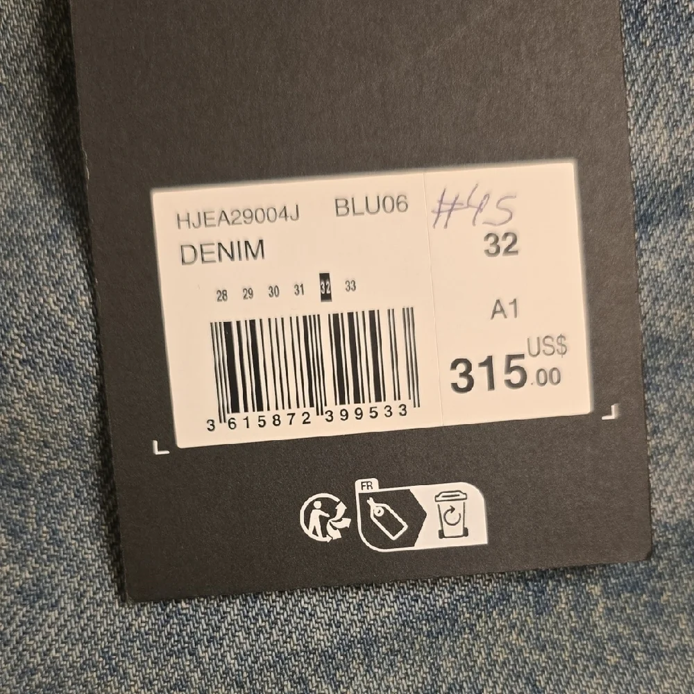 The Kooples Blue Straight Men Jeans See Mesurements